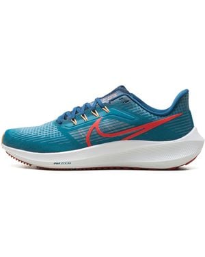 Nike Air Zoom Pegasus 39 "Bright Spruce Valerian Cerulean Light Crimson" Dh4071 302" - Blue