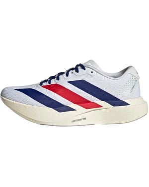 adidas Adizero Evo Sl "Cloud/Mystery Ink/Pure Ruby" Kk3721" - Blue