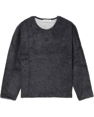 Our Legacy Double Lock U Neck Jumper M4226Ddg" - Black