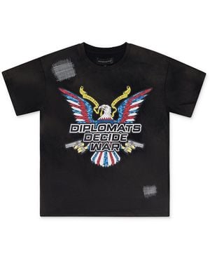 Who Decides War Diplomats Decide T-Shirt 11100170031Aw23" - Black