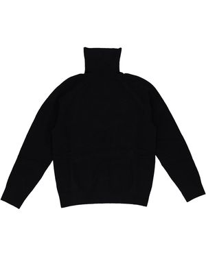 Aimé Leon Dore Boiled Wool Turtleneck Jumper Fw22Ks025 Jet" - Black