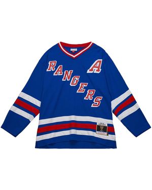 Mitchell & Ness Line Brian Leetch New York Rangers 1993 Jersey Royal Rjy75575 Nya93Bltroya" - Blue