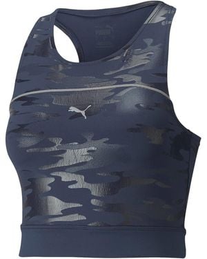 PUMA Run High Shine Crop Tank "Spellbound" 521066 66" - Blue