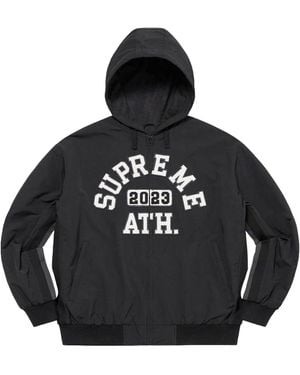 Supreme Applique Hooded Track Jacket "Ss23 - Black