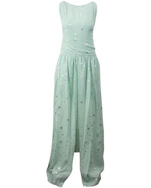 Amiri Stars Fil Coupe Halter Dress Amr-Xtps-0233" - Black