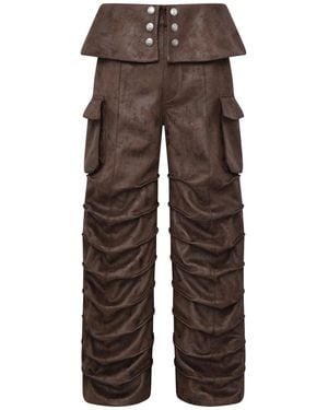 BIRTH OF ROYAL CHILD Diamond Armour Trousers Borcdapb" - Black