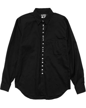 COMME DES GARÇON BLACK Studded Poplin Shirt 1Pb001052 Blk" - Black