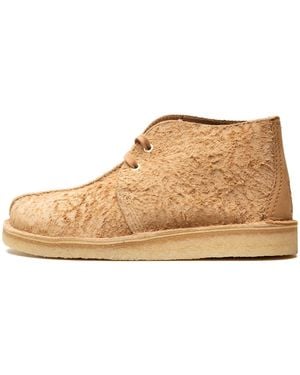 Clarks Desert Trek Hi "Light Tan" 26173614" - Black