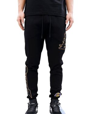 Pro Standard Nba Los Angeles Lakers /Pur Jogger Trousers Bll451541 Blk" - Black