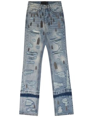 Who Decides War Amplified Straight-Fit Jeans 1120800008Ss24" - Black
