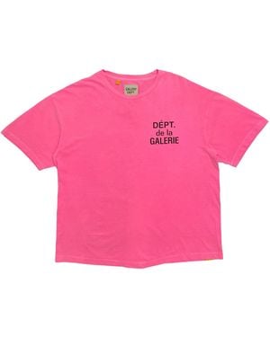 GALLERY DEPT. French Logo Short Sleeve T-Shirt Shirt "Flo" Gdflsstsfp" - Pink