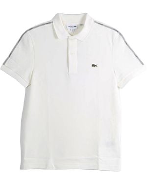 Lacoste Regular Fit Logo Stripe Polo Shirt "Flour" Ph0897 70V" - Black