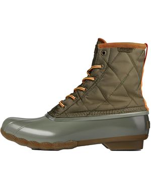 Sperry Top-Sider Saltwater Duck Boot Sts23073" - Green