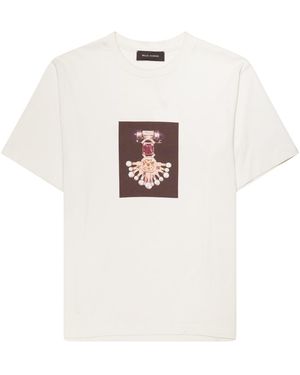 Wales Bonner Compass T-Shirt "Cream" Us26Je12Je01102" - Black