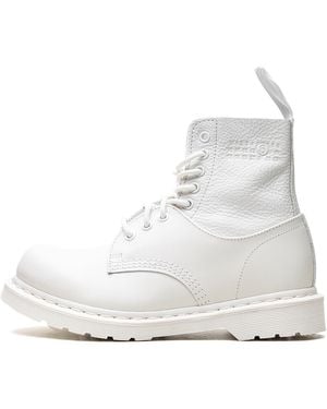 MM6 by Maison Margiela Dr. Martens 1460 8-Eye No Steel Toe S66Wu0128P7006Hb009" - Black