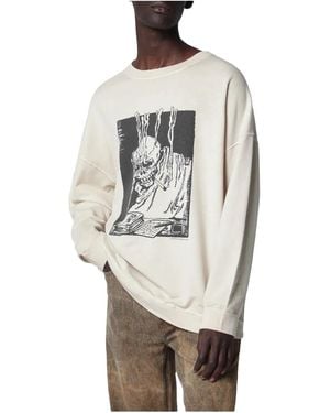 Our Legacy Slack Sweatshirt "Angry Fan Mail Print" M2266Sa" - Black