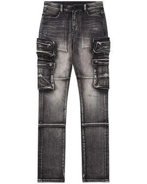 RTA Slate Cargo Denim B1839Asstm" - Black