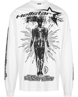 HELLSTAR Inner Star Long Sleeve Hsr029" - Black