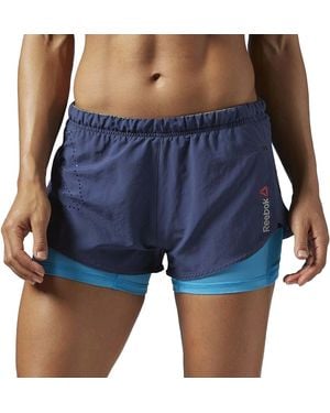 Reebok One Series Running 2-In-1 Short Ink" S94267" - Black