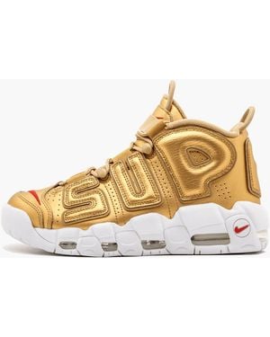 Supreme Air More Uptempo Shoes - Metallic
