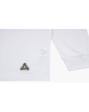 Palace TRIBONE LONGSLEEVE WHITE size M Palace Long-sleeve t-shirts