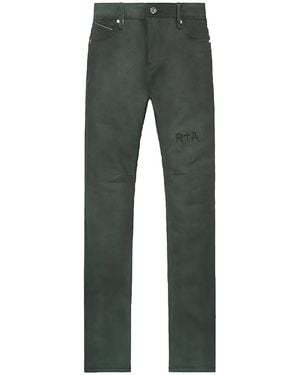 RTA Bryant Skinny Jeans "Dusty Triple Cross" Mlfqd1085 B1205Dotcs" - Black