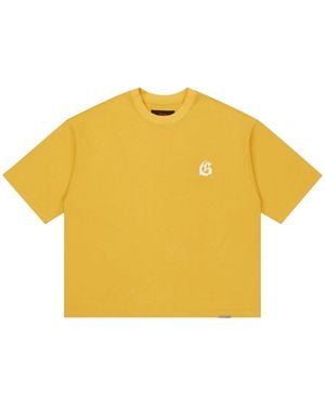 GODSPEED NEW YORK Gs Logo T-Shirt Gs411" - Yellow