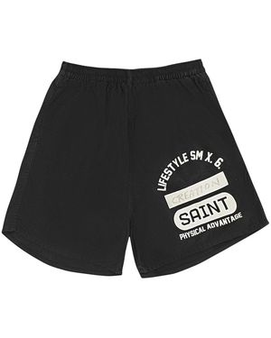 Saint Michael Creation Easy Shorts Creation Easy Shorts" - Black