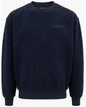 Stadium Goods Stadium Deep Pile Eco Crewneck "navy" - Blue