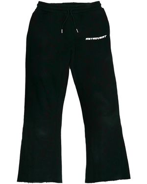 RETROVERT Flare Joggers Ret020" - Black