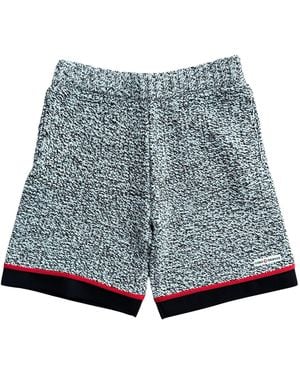 CASABLANCA Cotton Mouliné Shorts Mpf25 Kw 1009 01" - Grey