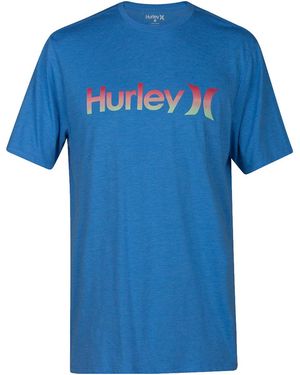 Hurley One & Only Gradient T-Shirt "Light" 892204-463" - Blue