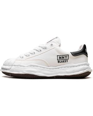 Maison Mihara Yasuhiro Blakey Og Sole Canvas Low A08Fw735 Wht" - Black