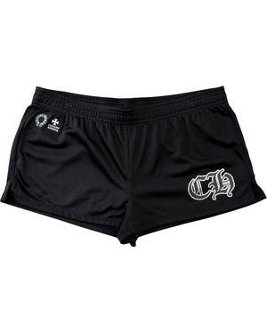 Chrome Hearts Sports Mesh Varsity Shorts Chrm1113" - Black