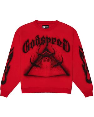 GODSPEED NEW YORK Eop Sweatshirt Gs023" - Red