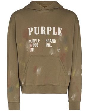 Purple Brand Artifact Silicon Hoodie P404 Aspe122" - Black