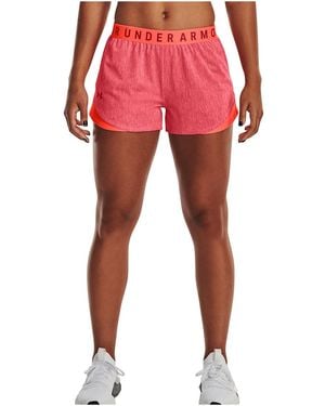 Under Armour Play Up 3.0 Twist Shorts "After Burn Chakra Chakra" 1349125 877" - Black