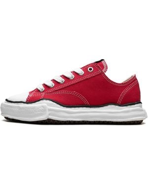 Maison Mihara Yasuhiro Peterson Og Sole Canvas Low A01Fw702" - Red