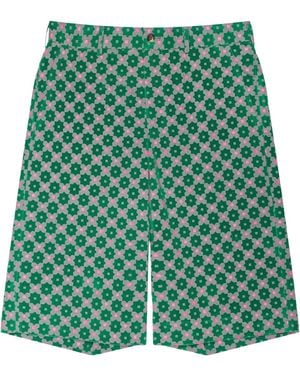 Comme des Garçons Printed Shorts Cdp-Mbtm-0004" - Green