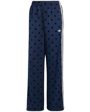 adidas Satin Polka Dots Wide Leg Pant "Night" Li2844" - Black