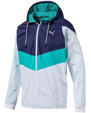PUMA Reactive Woven Jacket Peacoat 518449 02" - Blue