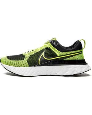 Nike React Infinity Run Flyknit 2 "Volt" Ct2357 700" - Green