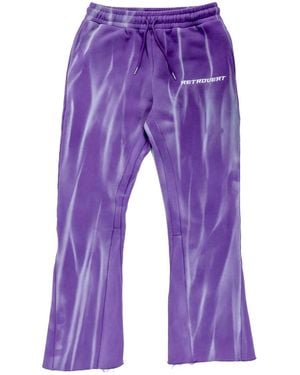 RETROVERT Flare Joggers Ret013" - Purple