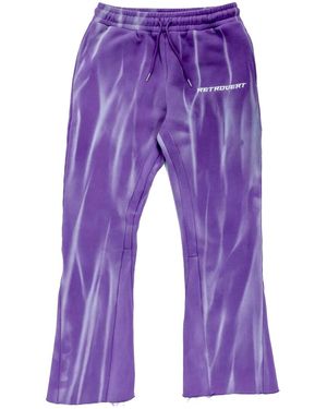 RETROVERT Flare Joggers Ret013" - Purple