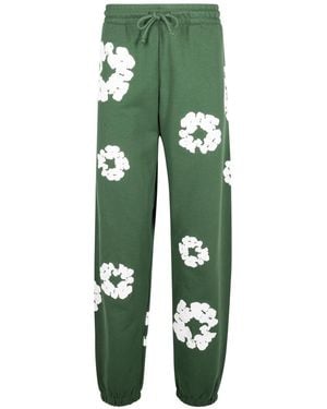 DENIM TEARS Cotton Wreath Sweatpant Dt37" - Black
