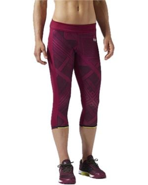 Reebok Crossfit Chase Capri Berry" Ap9608" - Black