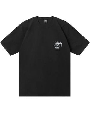Stussy Martine Rose Collage Pigment Dyed T-Shirt Stus310" - Black