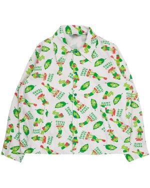 Saint Michael Denim Tears Jacket Sm Ys8 0000 C05" - Green