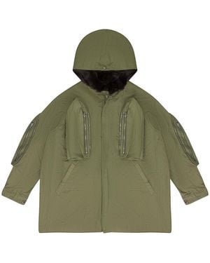 Who Decides War Window Pocket Parka 113001060011Aw23" - Green
