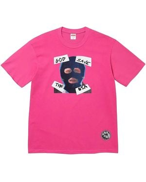 Supreme God Save Us Tee "Ss26 - Pink